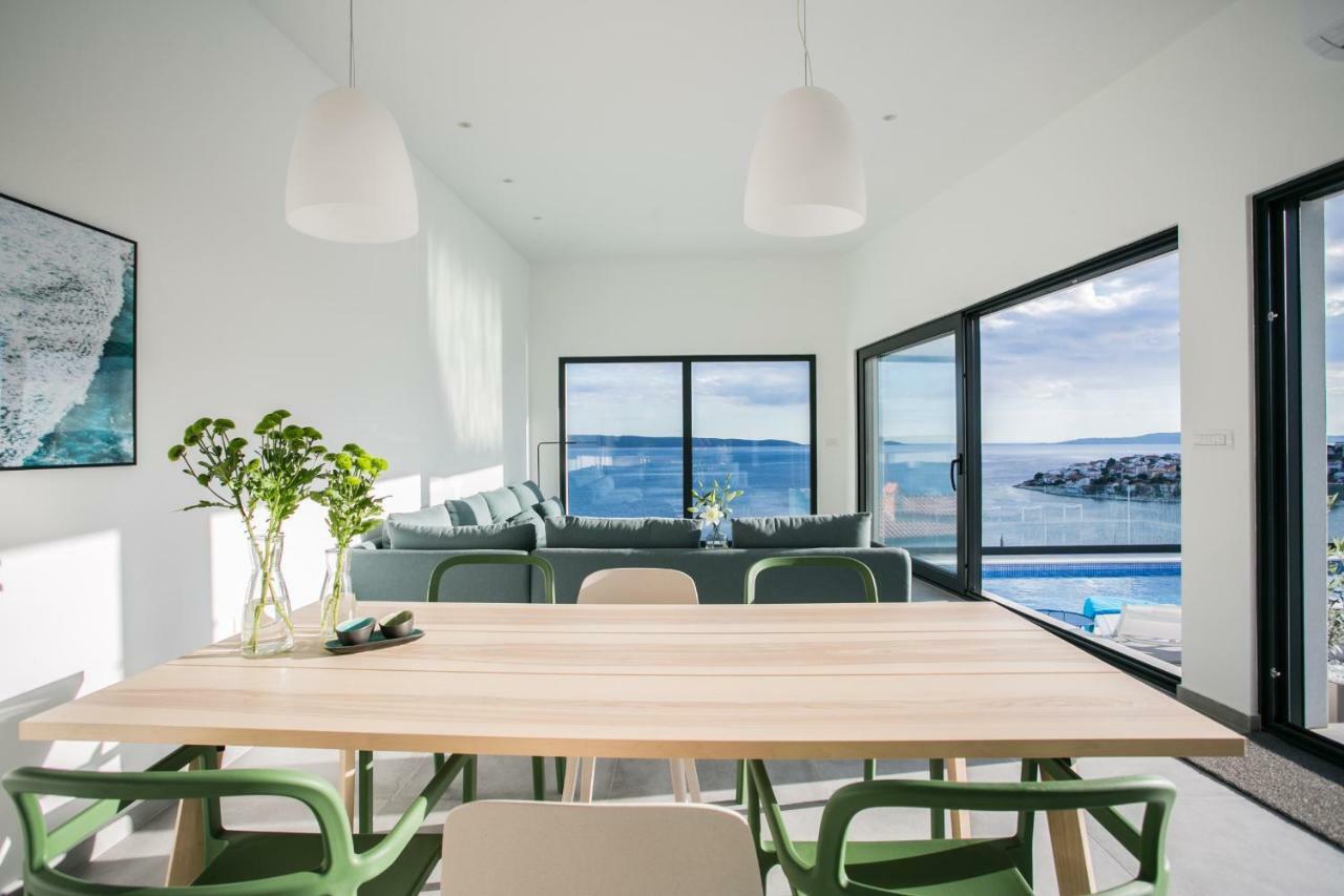 Holiday Home Olive Exclusive - 8 People, Heated Pool, Okrug Gornji, Sea View โตรกีร์ ภายนอก รูปภาพ